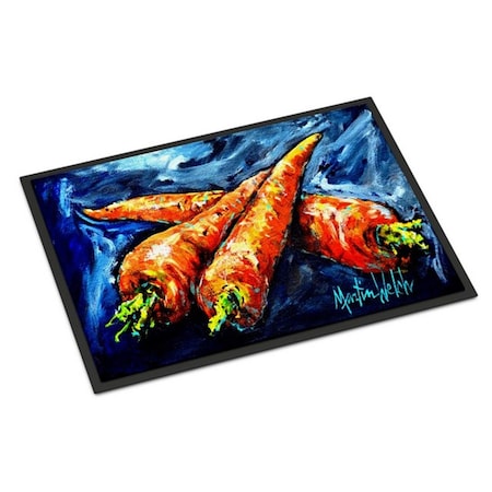 Carolines Treasures Carrots Only Three Needed Indoor or Outdoor Mat, 18 x 27 in. MW1230MAT